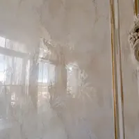 Восстановленное декоративное покрытие с зеркальной шпаклевкой