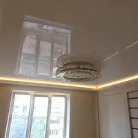 Потолок с зеркальной шпаклевкой после выравнивания