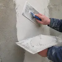 Отделка цементной штукатурки перлитовой шпаклёвкой
