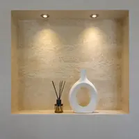 Ниша в интерьере с отделкой Марморино под камень